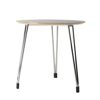 Table Ronde Moderne en Acier Inoxydable pour Salle à Manger et Bar de Villa