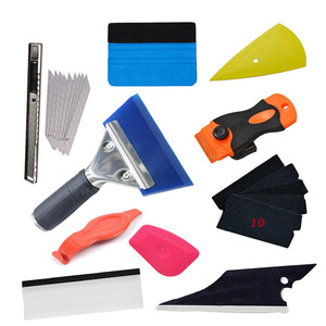 Juego de herramientas para la aplicación de película en ventanas de coches, raspador rígido de cuero vacuno especial para exportación. - Product Image 4