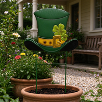 Décorations de jardin en métal anti-décoloration pour la fête de la Saint-Patrick, pour véranda et jardin, affichage saisonnier