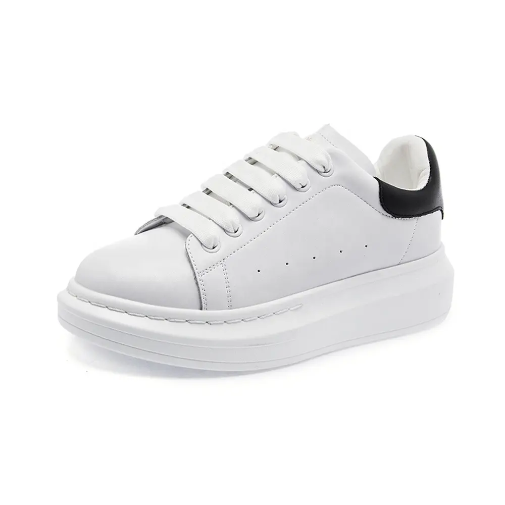 2021 New Arrival Comfortable Fitting PU Women Sneaker White Women's Casual Shoes