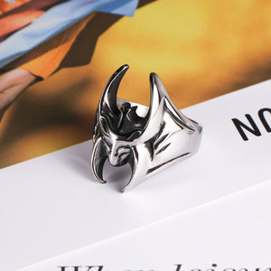 Anillo de acero de titanio de Batman con forma de cara, joyería para hombre, regalo SA1195 - Product Image 5