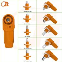 Connecteur en cuivre haute tension 1500V pour stockage d'énergie avec boîtier ABS, indice de protection IP67, type Push Lock pour systèmes électriques