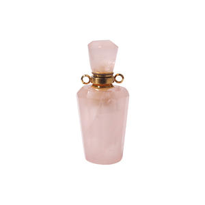 Haute qualité véritable cristal clair bouteille de <span class=keywords><strong>parfum</strong></span> pendentif <span class=keywords><strong>parfum</strong></span> bijoux huile essentielle bleu <span class=keywords><strong>grès</strong></span> flacon collier pour les femmes - Product Image 5