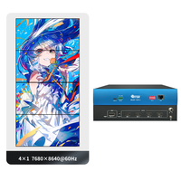 1DP2.1 Entrée 4HDMI2.0 Sortie 2x2 1x4 4x1 Extenseur de mur vidéo FPGA Latence zéro Épissure multi-écrans BIT-MSE-8K60D-104Pro