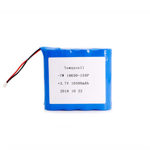 แบตเตอรี่ลิเธียมไอออนแบบชาร์จได้ <span class=keywords><strong>3</strong></span>.7v 18650 10400mah 1s4p ชุดแบตเตอรี่ 2600mah เซลล์เดี่ยว พร้อมแผงวงจรพิมพ์และสายไฟ - Product Image 2