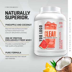 Poudre de protéine de lactosérum claire OEM Complément de lactosérum nourri à l'herbe pour la croissance musculaire Mélange post-entraînement Mélange de boissons pour sportifs - Product Image 3