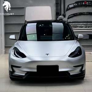 Film de protection de carrosserie automobile en PVC cristal métallique argenté Alexandria gris argenté givré, film de changement de couleur PET à coller à sec, rouleau complet - Product Image 1