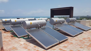 Chaudière solaire à plaque plate sous pression de <span class=keywords><strong>200</strong></span> <span class=keywords><strong>litres</strong></span> Système de geyser chaud Tablette <span class=keywords><strong>Chauffe</strong></span>-<span class=keywords><strong>eau</strong></span> à capteur solaire intégré à panneau plat - Product Image 2