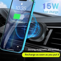 Nouveau Gadget intelligent voiture évent support de téléphone support magnétique sans fil support de charge Smartphone 15W chargeur rapide voiture chargeur sans fil
