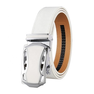 <span class=keywords><strong>Cintura</strong></span> da Golf in Vera Pelle <span class=keywords><strong>Bianca</strong></span> di Alta Qualità per <span class=keywords><strong>Uomo</strong></span> con Logo Personalizzato - Product Image 3