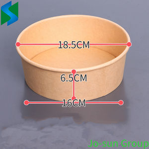 Cuenco de papel para manualidades de grado alimenticio, cuenco de sopa de forma redonda con compostable para <span class=keywords><strong>sushi</strong></span>, aperitivos, galletas, pan, uso artesanal - Product Image 4