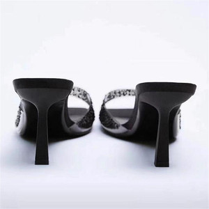 Nuovi Tacchi Alti Estivi 2026 da Donna, Moda Taglie Forti, Trasparenti con Strass, <span class=keywords><strong>Tacco</strong></span> <span class=keywords><strong>a</strong></span> Spillo, Comfort e Aumento di Altezza per Esterni - Product Image 3