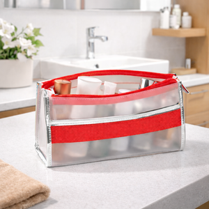 Minimalist Striped EVA <b>Makeup</b> Bag Minimalist Organizer Cosmetic <b>Case</b> Clutch Striped for Bag - Product Image 4