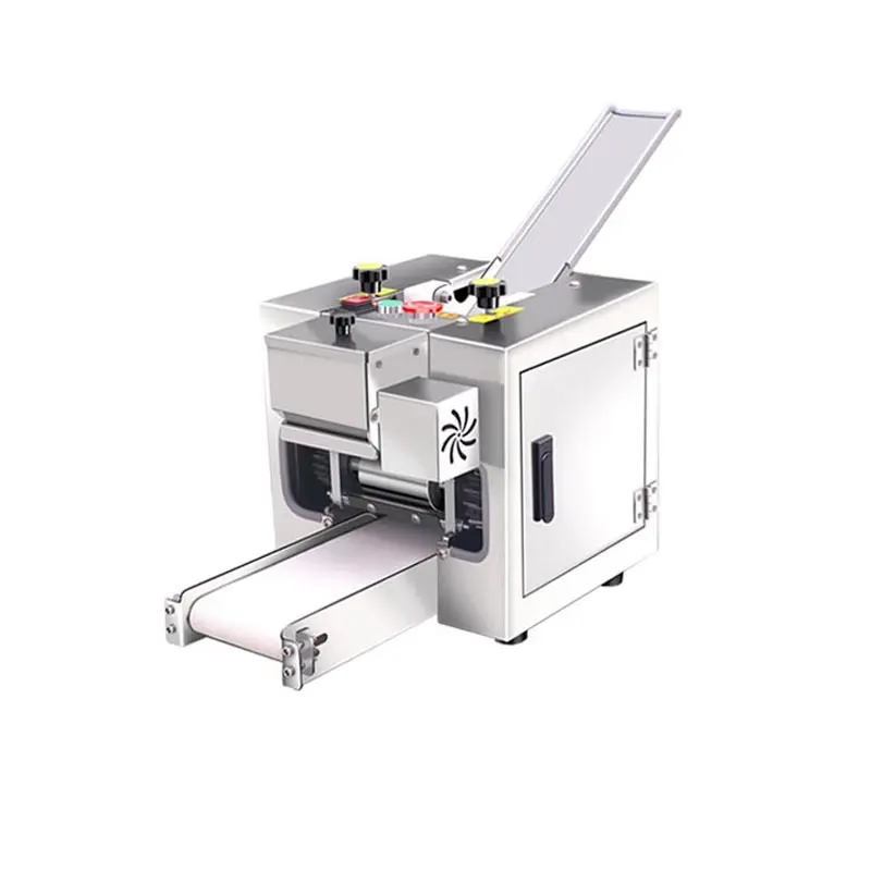 110V/220V Roestvrij Staal Automatische Wonton Knoedel Huidmachine/Roti Chapati Knoedel Wrapper Makere