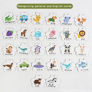 Abc Peg Ideal for Kids to Boost Letter Words Recognition Cartoon Bee-Shaped Alphabet Animal <b>Puzzles</b> With Tin Storage Box - Product Image 4