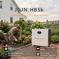 Système de Stockage d'Énergie Domestique Tout-en-un HB-5K 5/10kWh LiFePO4 Portable ESS Onduleur Hybride Double MPPT IP65 AI Intelligent pour Sauvegarde Hors Réseau