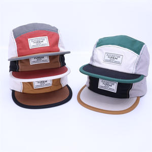 Venta al por mayor de alta calidad logotipo personalizado correa ajustable deporte de nylon 5 paneles <span class=keywords><strong>Camper</strong></span> Cap con parche Logo - Product Image 4