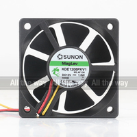 Sunon 12V 1.8W DC AC EC 60X60X20MM Suspensi Magnetik Kipas Pendingin Proyektor Senyap KDE1206PKV1 OEM ODM