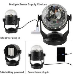 Luces Decorativas para Fiestas con Bola de Discoteca RGB, Mini Luz LED USB Activada por Sonido para DJ y Escenarios de Baile - Product Image 4