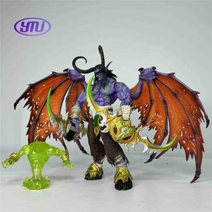 25cm <span class=keywords><strong>WOW</strong></span> Hero Illidan Stormrage Demon Hunter Elf Yudean PVC figura de acción Anime figura modelo juguetes colección muñeca regalo - Product Image 4