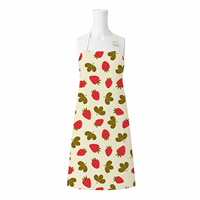 Tablier de cuisine personnalisé OEM réutilisable et lavable en toile de coton sans manches, impression numérique réactive, faible MOQ, livraison rapide, direct usine