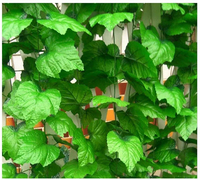 Guirlande artificielle en rotin de feuillage vert, grande vigne suspendue de plantes de vigne, feuilles pour décoration murale de jardin maison, V551, 1 pièce