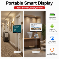 Tablette TV portable Android 13 avec écran tactile rétroéclairé LED In-Cell de 24, 27 ou 32 pouces, fonctionnalités intelligentes, alimentée par batterie, idéale pour la salle de sport, les jeux et les diffusions en direct
