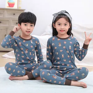 2021 Kids Toddler Boys Girls Pajamas 2 PCS Pjs Top and Pants Set 100% Cotton Sleepwear Nightwear Clothing Clothes Set for kids