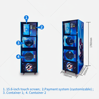 Machine de nettoyage et de séchage de casques entièrement automatique, électrique et intelligente, avec stérilisation, écran tactile LCD et boîtier en fer autonettoyant