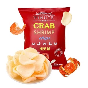 ชิปกุ้งปูเกาหลีขนมเพื่อสุขภาพขนมที่แปลกใหม่ผลิตภัณฑ์ราคาถูกกระเทียมกุ้งรส82กรัมชิปข้าวโพด - Product Image 6