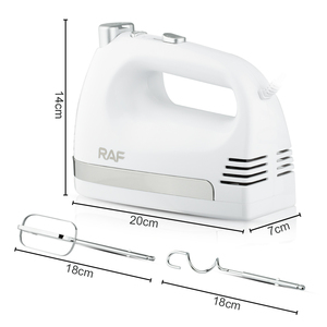 Batidora de Mano RAF de 600W, Eléctrica, Doble <span class=keywords><strong>Varilla</strong></span>, 5 Velocidades, Fácil de Limpiar, Diseño Ergonómico, Electrodoméstico de Cocina <span class=keywords><strong>para</strong></span> Repostería R.6658 - Product Image 6