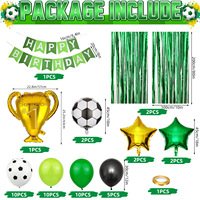 Ballons en feuille d'or en forme de trophée de football, décoration de fête d'anniversaire pour garçon, homme, jeux sportifs, ballons gonflables, fournitures pour baby shower