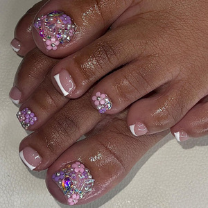 24 <span class=keywords><strong>Uñas</strong></span> Postizas Cuadradas Brillantes, Decoración de <span class=keywords><strong>Uñas</strong></span> a la Moda, <span class=keywords><strong>Uñas</strong></span> Postizas Decorativas - Product Image 6