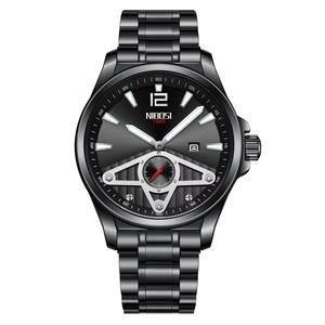 Drioshipping Montre-bracelet analogique à quartz de sport pour hommes de luxe-Bracelet en acier étanche et cadran en verre Style professionnel Relogio Masculino - Product Image 5