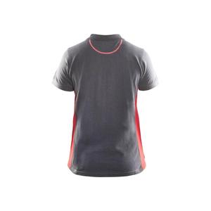 BLAKLADER-Polo Mujer 339010509456S Gris/Rojo-EAN 7330509515747 CAMISETAS Y POLOS DE TRABAJO - Product Image 2