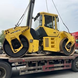 Rodillo Vibratorio BOMAG Usado de Doble Tambor con Motor Diésel y Bomba, Compactador de Carreteras Pequeño - Product Image 6