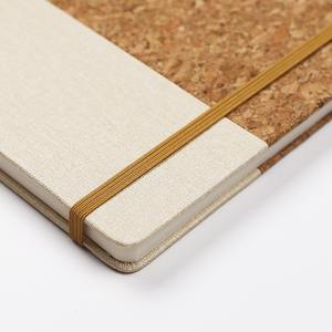 <span class=keywords><strong>2025</strong></span>热销促销企业礼品日记本笔记本软木PU和织物拼接硬封面环保笔记本 - Product Image 5