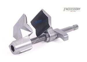 Hibo siêu kẹp cuối Hàm-65mm ống/Hội Đồng Quản trị kẹp với 5/8 "vít cột, cơ thể Hợp kim nhôm, không trượt cao su Pad - Product Image 3