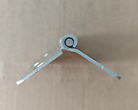 Charnières de porte les plus vendues, adaptées aux portes intérieures et aux meubles, charnières de fenêtre de placard en nickel brossé à angle arrondi de 1/4 po