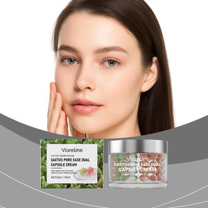 Crema en cápsulas de doble efecto con extracto de cactus, hidratación suave para una piel con tacto sedoso, para uso diario facial. - Product Image 1