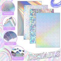 Carton holographique scintillant or et argent de qualité supérieure pour emballages cadeaux et conditionnements de luxe