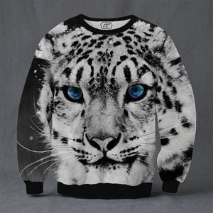 Sudaderas y Hoodies Personalizadas 3D con Cuello Redondo para Hombre - Diseño de Tigre con Estampado Animal, Transpirables, de Poliéster, para Invierno - Product Image 2