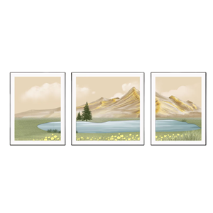 Retrò caldo <span class=keywords><strong>verde</strong></span> <span class=keywords><strong>acqua</strong></span> e montagne verdi smalto murale-cinese Zen soggiorno <span class=keywords><strong>pittura</strong></span> di arte decorativa - Product Image 1