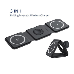 Estación de Carga Inalámbrica Magnética 3 en 1, <span class=keywords><strong>Cargador</strong></span> Magnético Plegable para iPhone, <span class=keywords><strong>Apple</strong></span> Watch y AirPods - Product Image 2