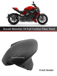 <span class=keywords><strong>Ducati</strong></span> <span class=keywords><strong>Diavel</strong></span> V4 Fibra de carbono Acabado brillante Negro Accesorios completos para vehículos Modificación Shell Carenado - Product Image 4