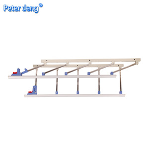 ราวกั้นเตียงอลูมิเนียมอัลลอยด์ Peterdeng แบบพับได้ 5 ระดับ สำหรับบ้าน โรงพยาบาล และการดูแลผู้ป่วย ราวกันตกเตียงแบบตรง ทำจากโลหะ - Product Image 2
