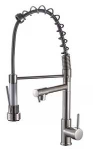 Keran air Led dapur Gourmet produk baru Modern keluaran Ganda <span class=keywords><strong>tab</strong></span> keran mixer tarik ke bawah - Product Image 5