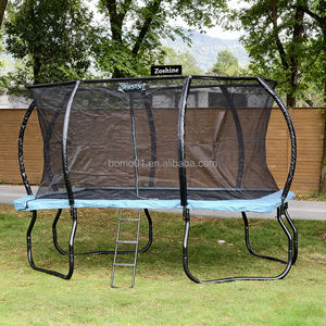 Zoshine 10 x14ft מלבני פנאי pvc טרמפולינה בטוחה עמיד למים משטח לא להחליק סולם astm אישר רשת - Product Image 4
