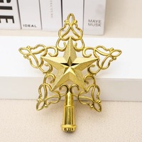 Décoration d'étoile en polyrésine pour sapin de Noël avec finition pailletée 20 cm, ornement de fête pour la maison