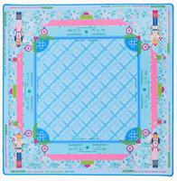 Tuiles de Mahjong américaines blanches ivoire, ensemble de Mahjong en acrylique avec motifs personnalisés de scarabées et de fleurs